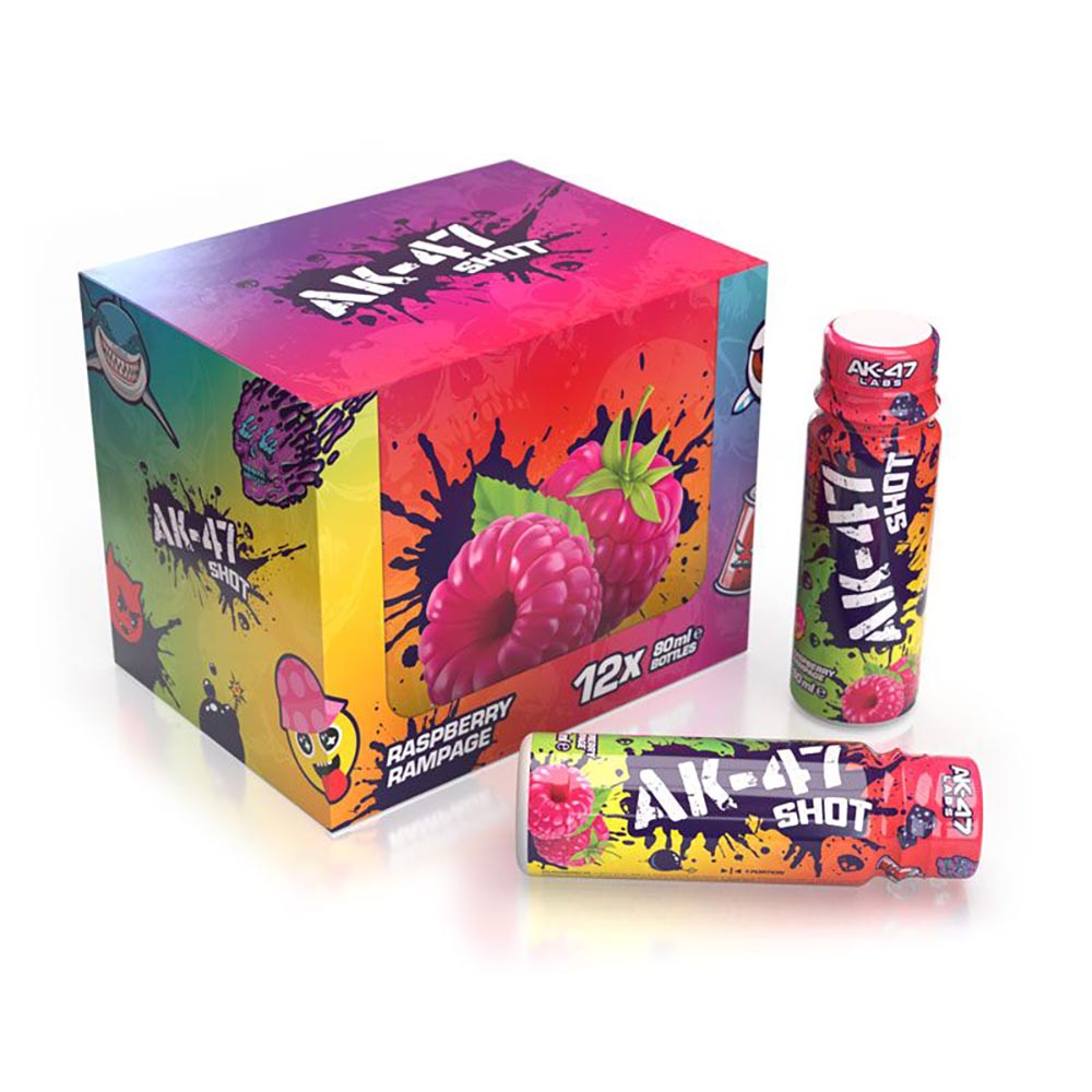 Pre-Workout Shots - AK-47 Labs Shots Raspberry Rampage