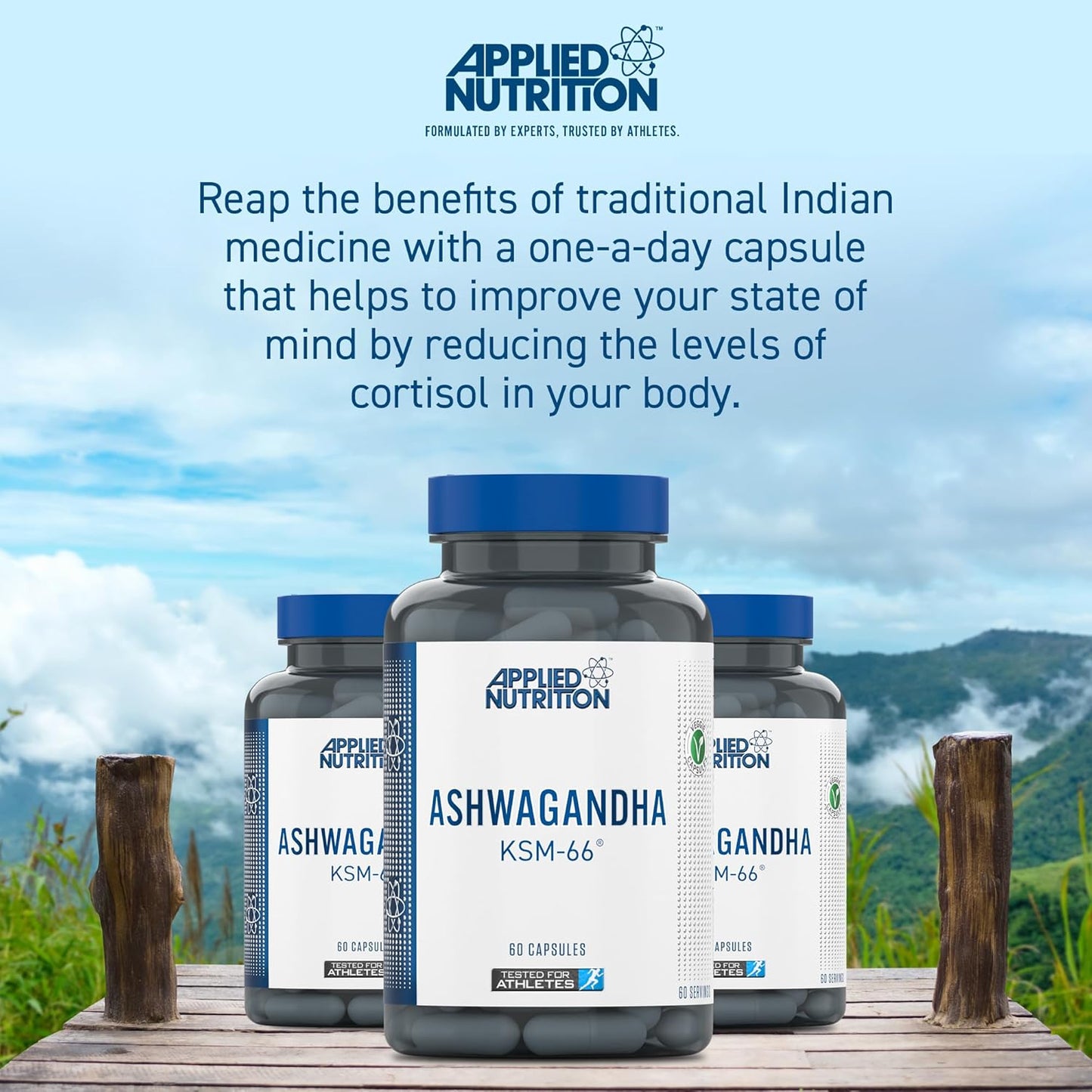 Ashwaghanda Capsules (60 caps) - Applied Nutrition