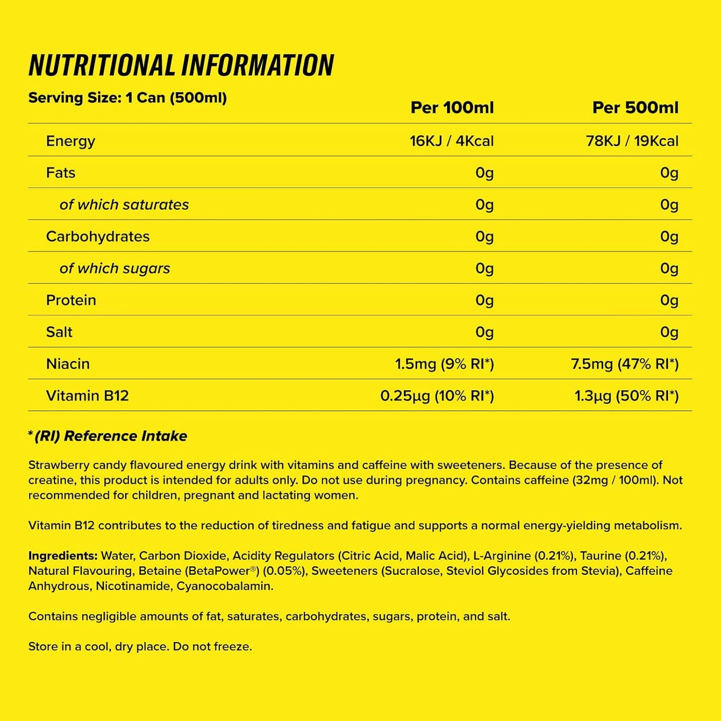 Energy Drinks - C4 Performance - Millions Strawberry 500ml