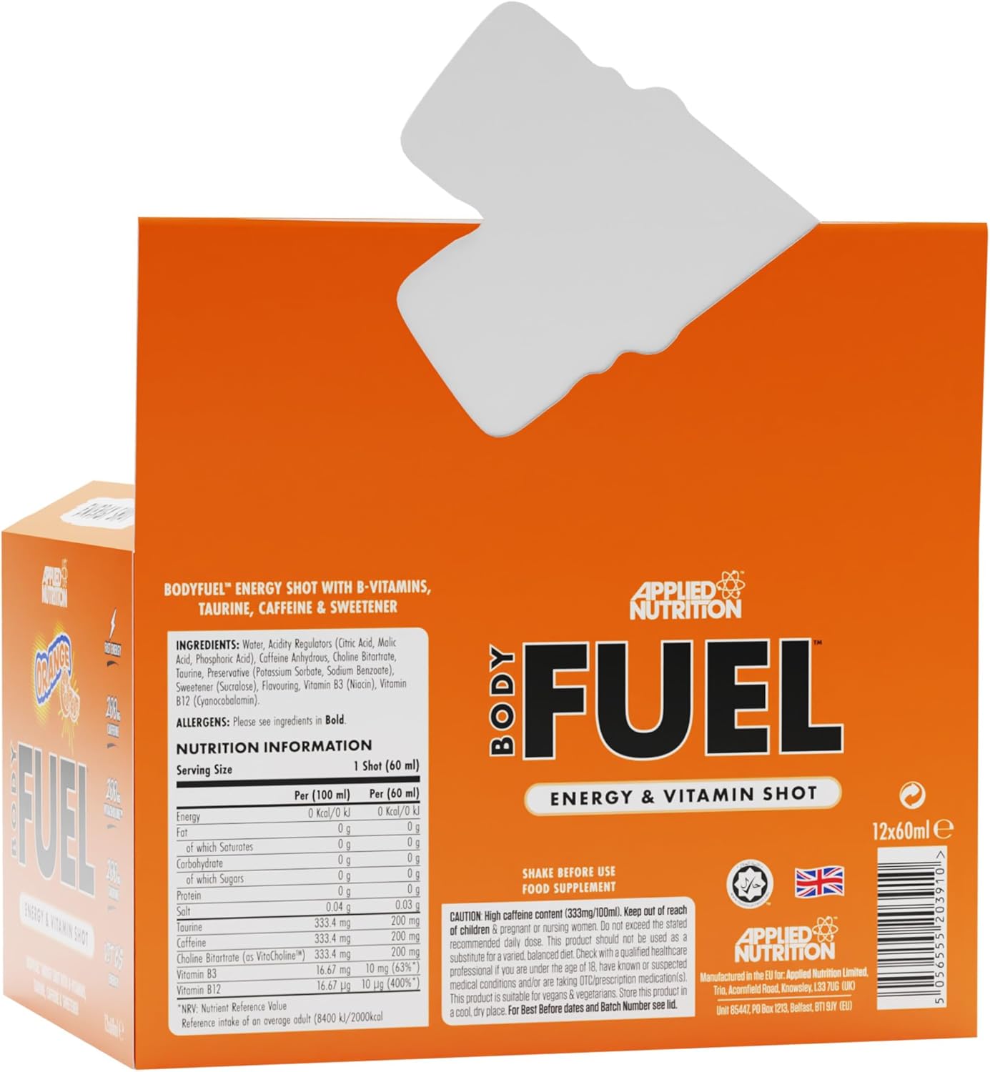 Energy & Vitamin Shots - Body Fuel Energy Shots Orange