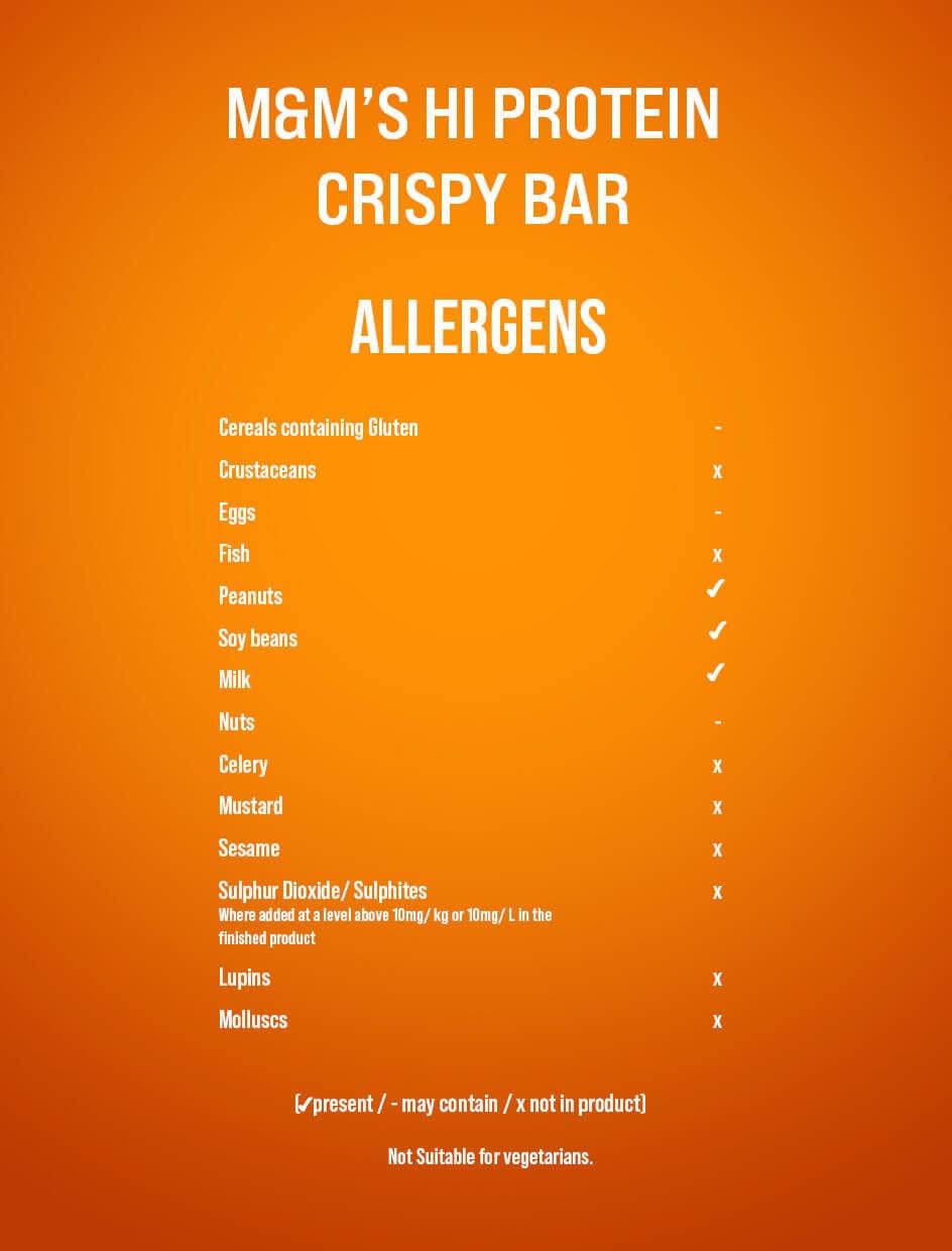 M&M Hi-Protein Bar Crispy