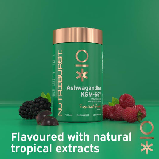 Ashwagandha Gummies - Nutriburst Ashwagandha + Vitamin B5 & Iodine