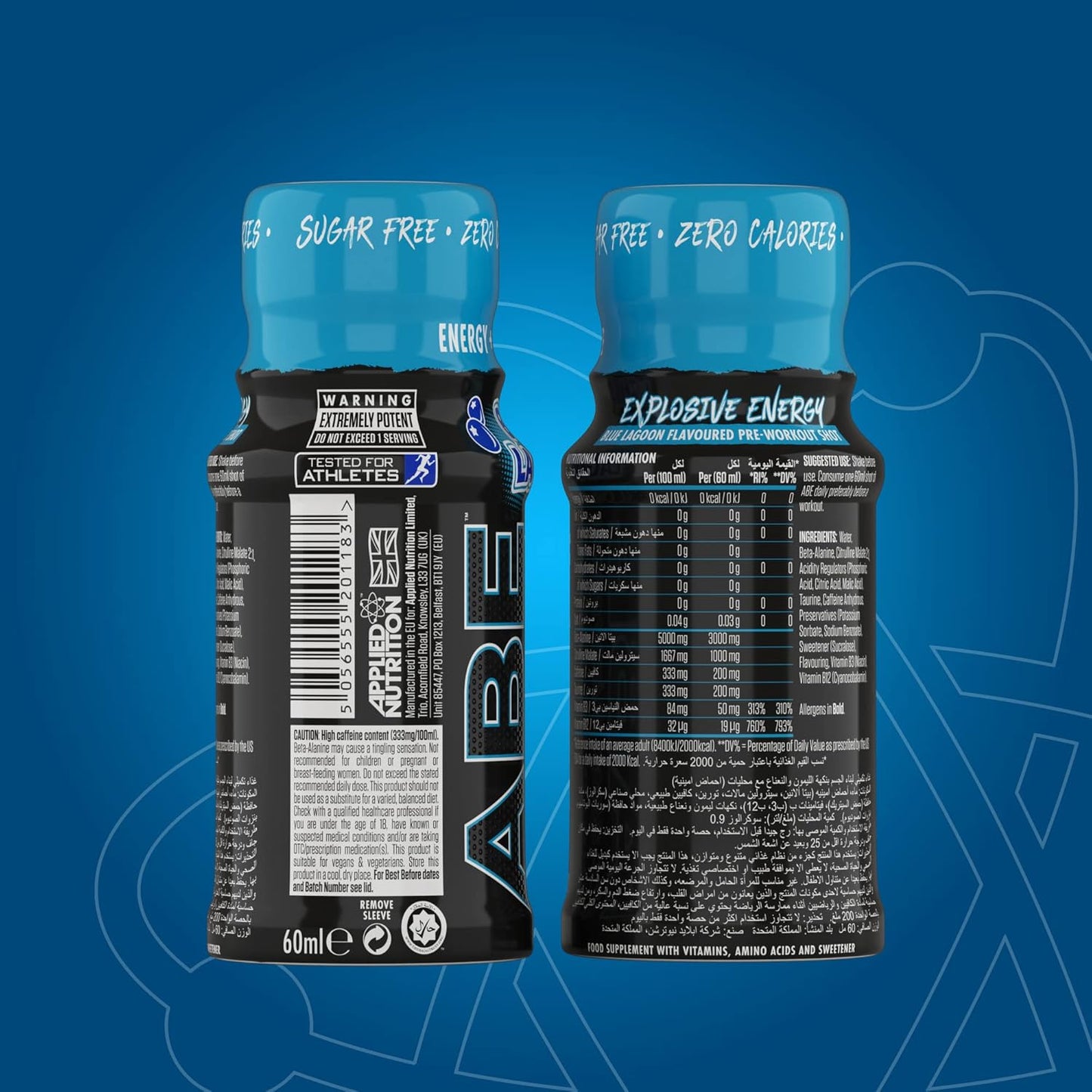 Pre-Workout Shots | Applied Nutrition ABE Shot 60 ML| Blue Lagoon