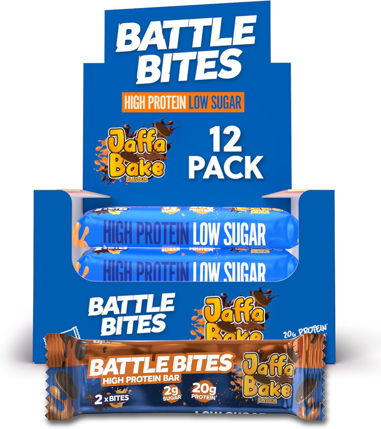 Protein Bar - Battle Snacks Protein Battle Bites - Jaffa Bake