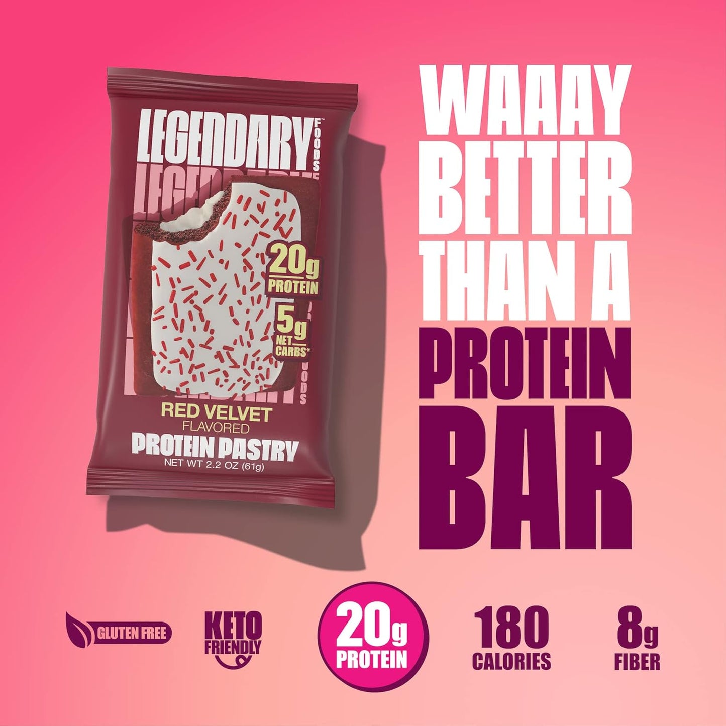Red Velvet - Legendary Foods | Protein Pastry Tart