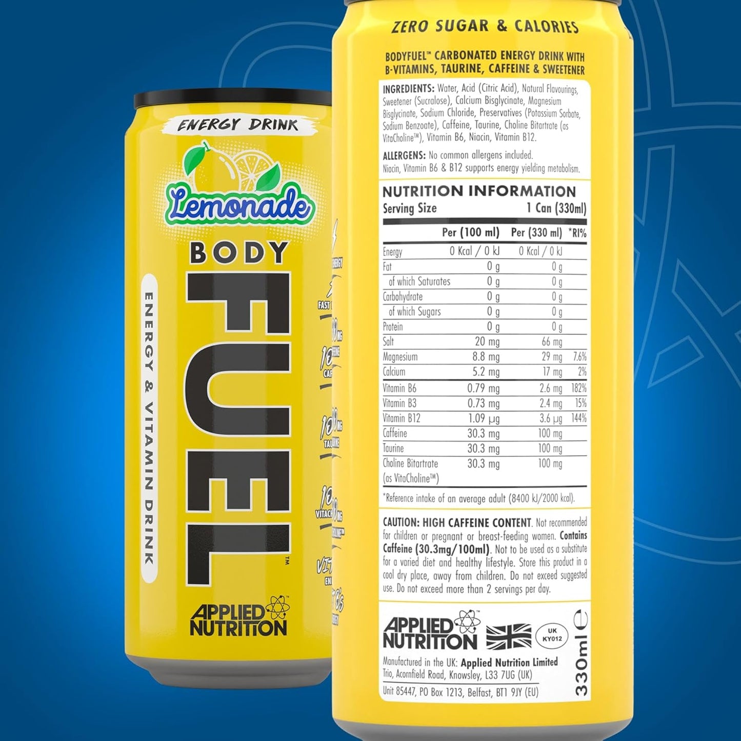 Energy Drinks - Body Fuel Energy Lemonade