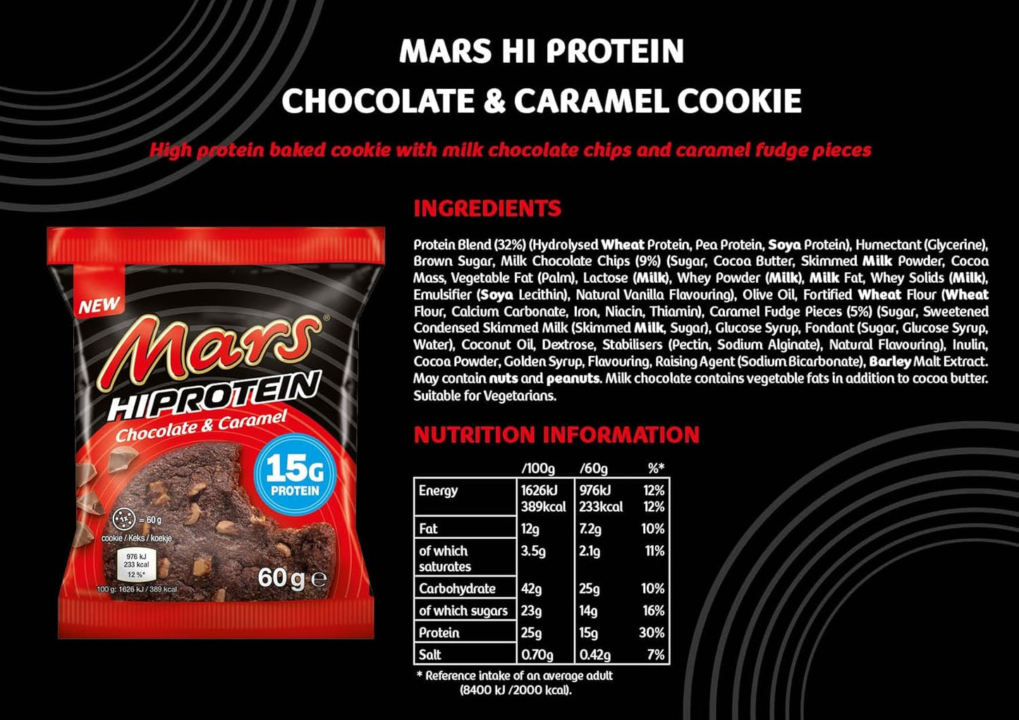 Mars Protein Cookie | Chocolate & Caramel | Original