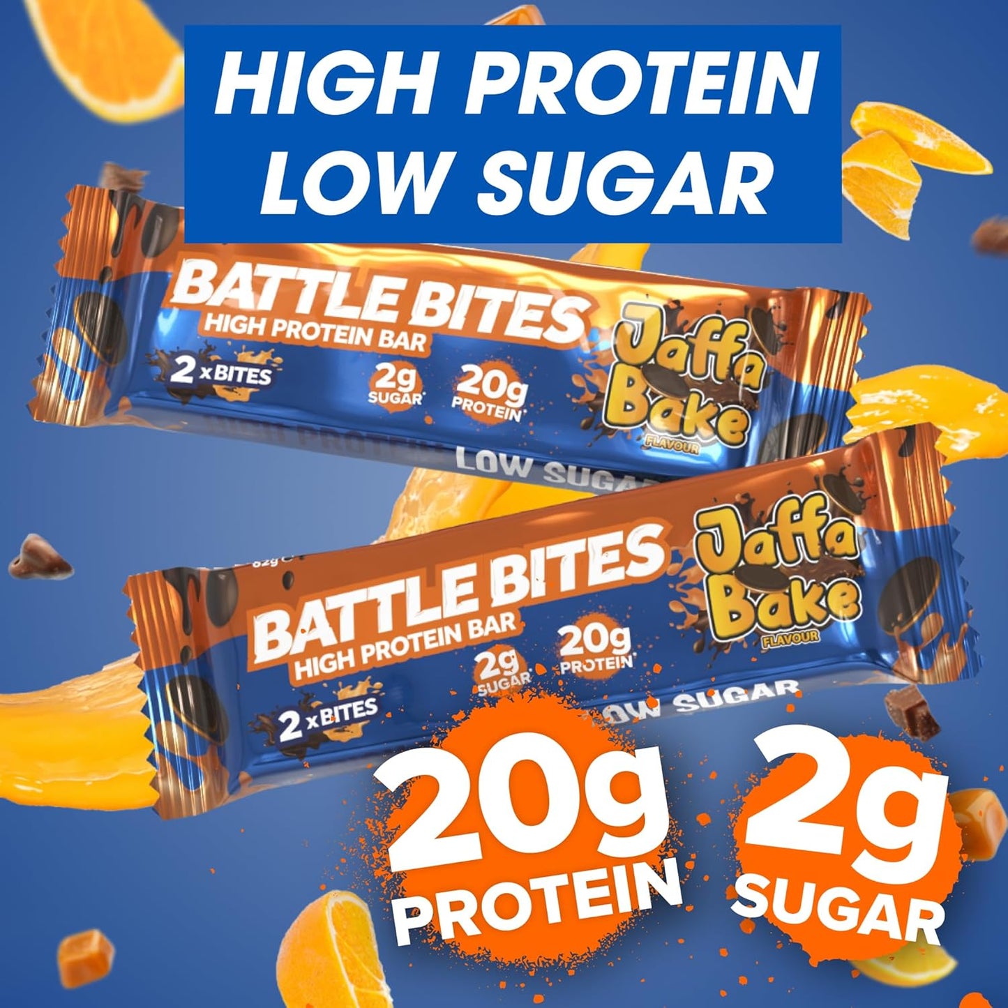 Protein Bar - Battle Snacks Protein Battle Bites - Jaffa Bake