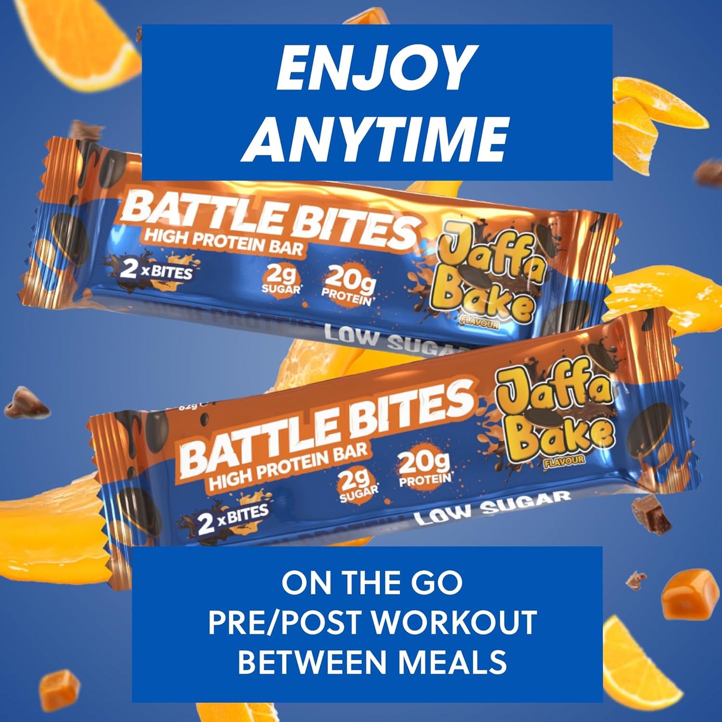 Protein Bar - Battle Snacks Protein Battle Bites - Jaffa Bake