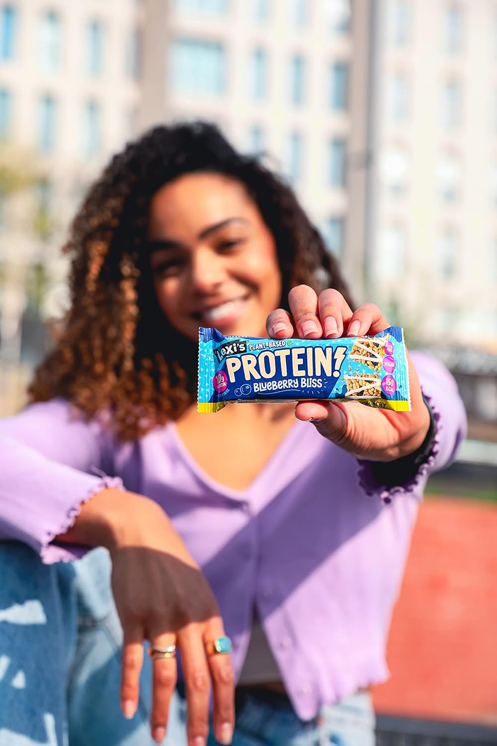 Protein Bar - Lexi's Crispy Protein Bars Blueberry Bliss
