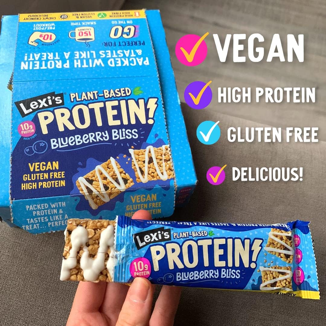 Protein Bar - Lexi's Crispy Protein Bars Blueberry Bliss