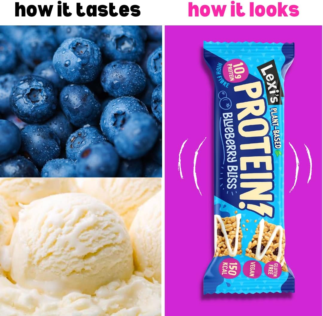 Protein Bar - Lexi's Crispy Protein Bars Blueberry Bliss