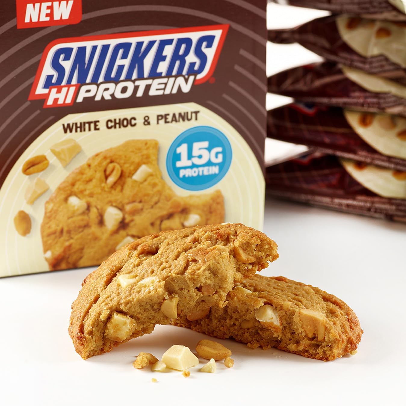 Snickers Protein Cookie | White Chocolate Peanut