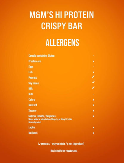 M&M Hi-Protein Bar Crispy