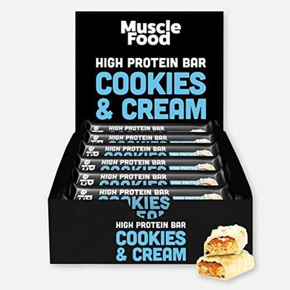 Protein Bar - MuscleFood High Cookies and Cream