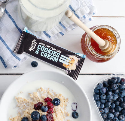 Protein Bar - MuscleFood High Cookies and Cream