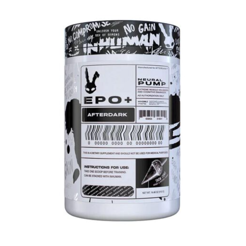 Pre-Workout - AfterDark EPO+ Stim Free Pre Workout 410g - Snow Cone