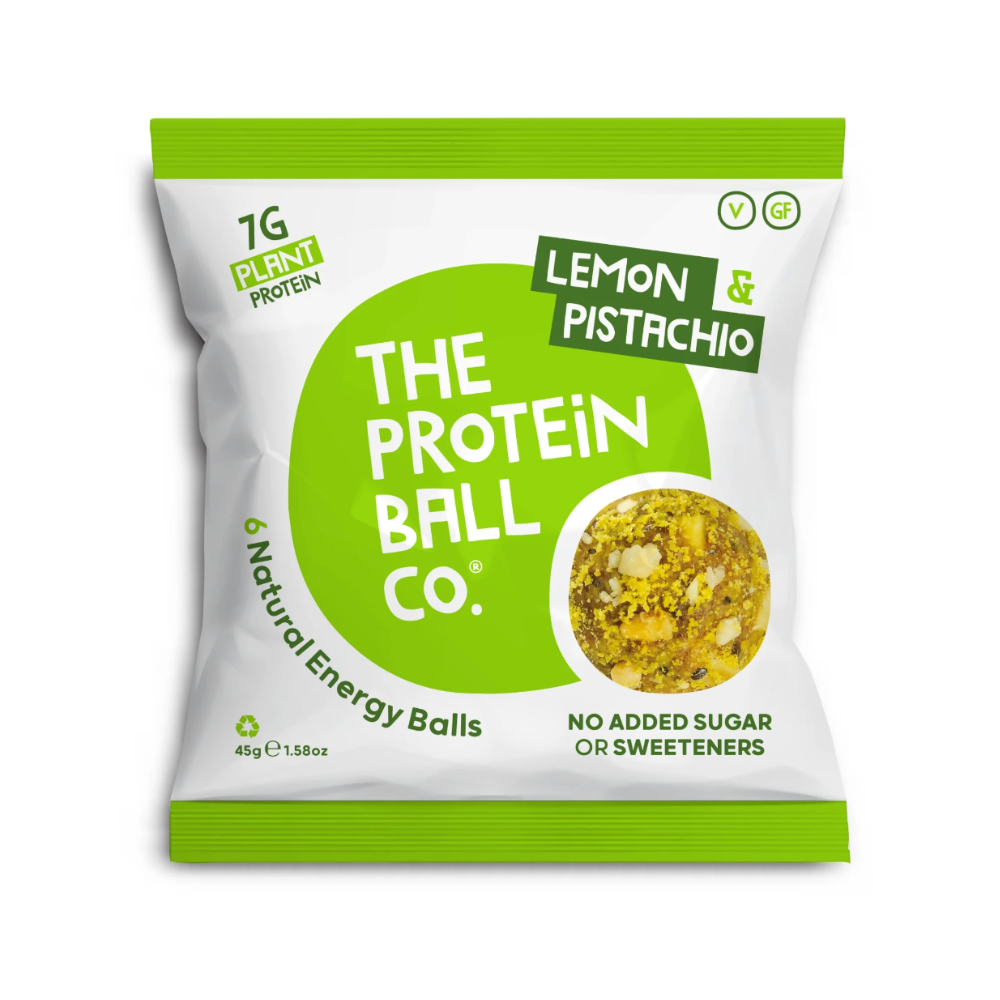 The Protein Ball Co Vegan Protein Balls Lemon & Pistachio