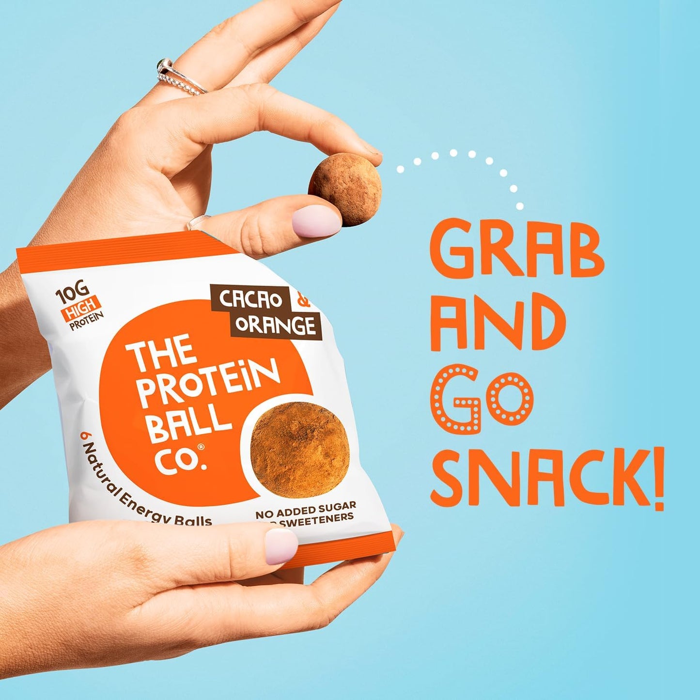 The Protein Ball Co Vegan Protein Balls Cacao & Orange