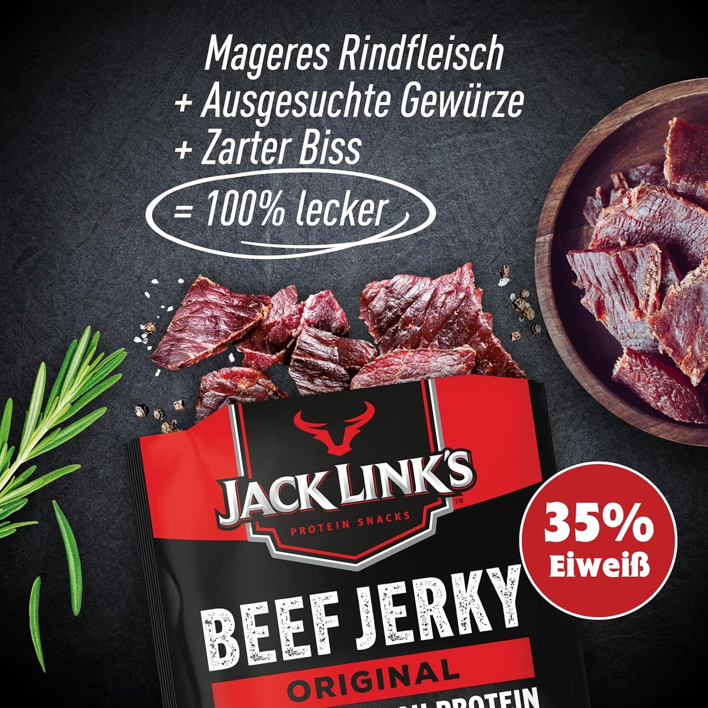 High Protein Snack - Beef Jerky - Jack Links Original