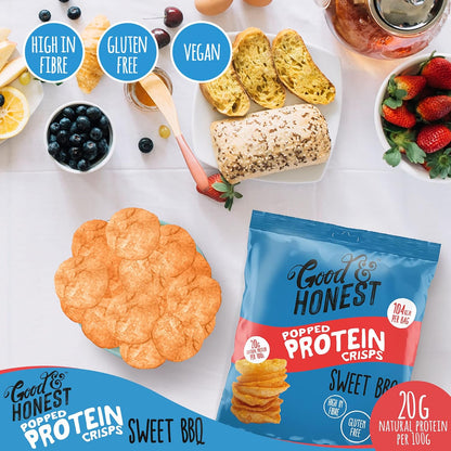 Protein Crisps - Good & Honest Popped Sweet BBQ 23g