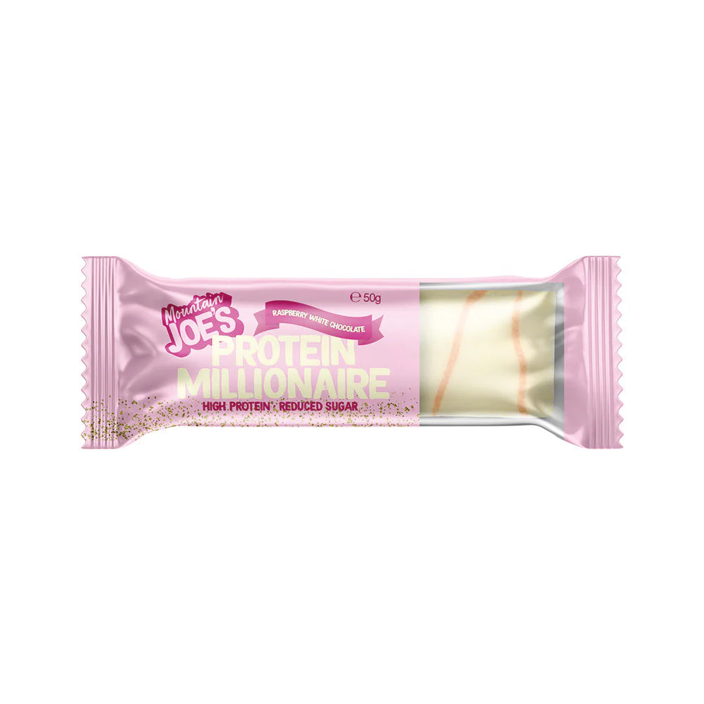 Protein bars - Mountain Joes Millionaire (White Chocolate Raspberry)