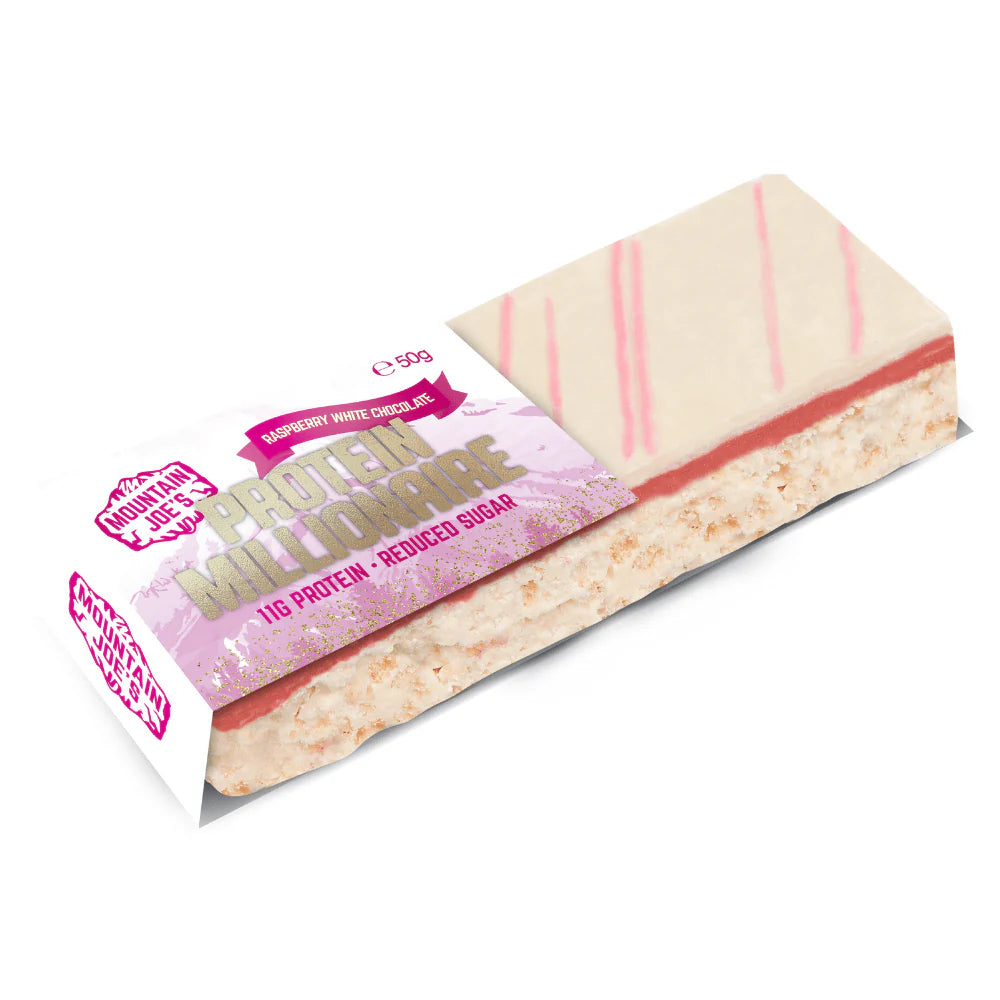 Protein bars - Mountain Joes Millionaire (White Chocolate Raspberry)
